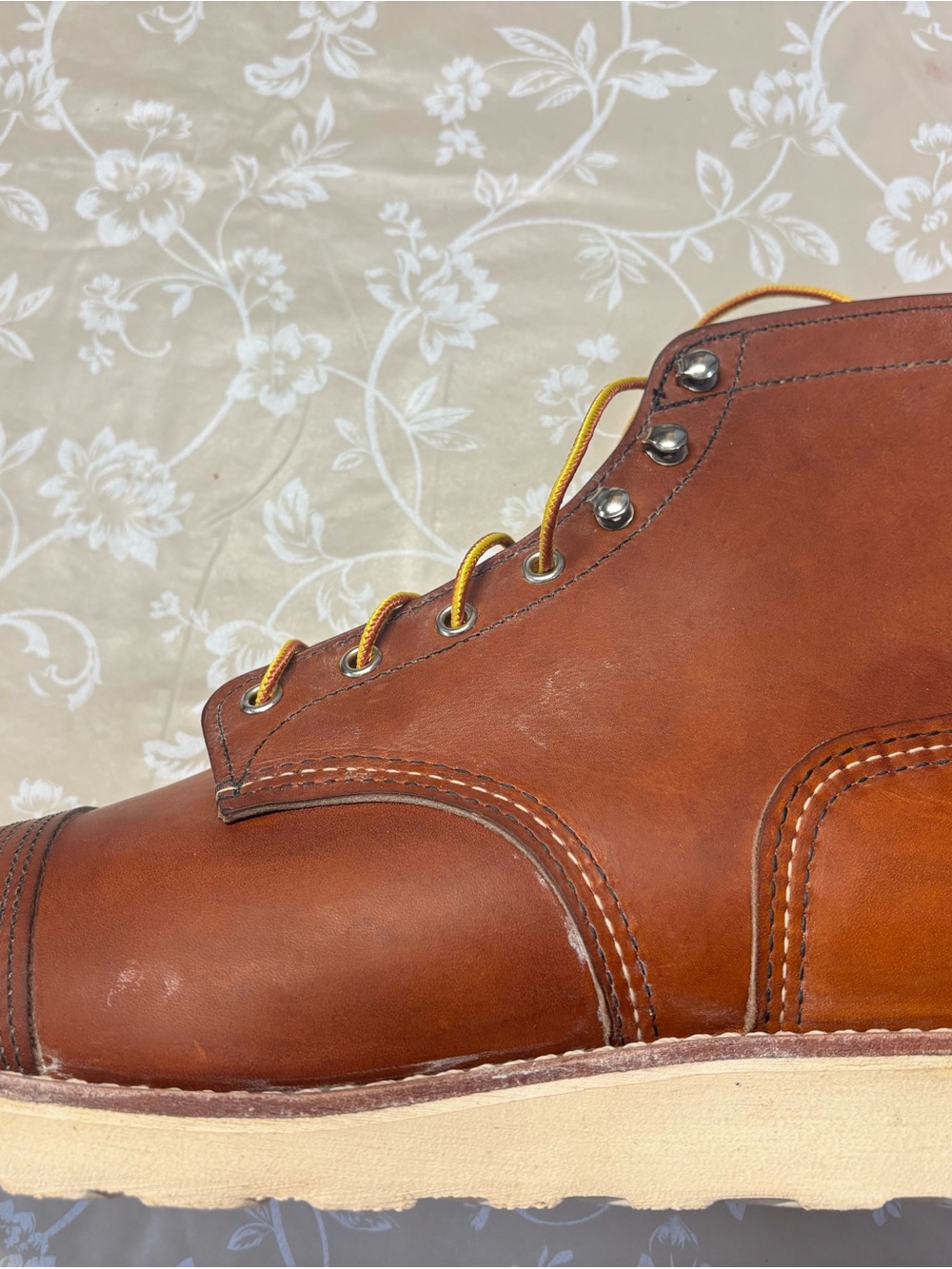 Red Wing Boot Style 8089 Traction Tred 6” Oro Legacy Iron Ranger Size 13D - Picture 4 of 11